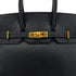 HERMES BIRKIN 25 BLACK EPSOM HAND BAG □I GHW 90288008 - PURPOSE