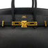 HERMES BIRKIN 25 BLACK EPSOM HAND BAG □I GHW 90288008 - PURPOSE