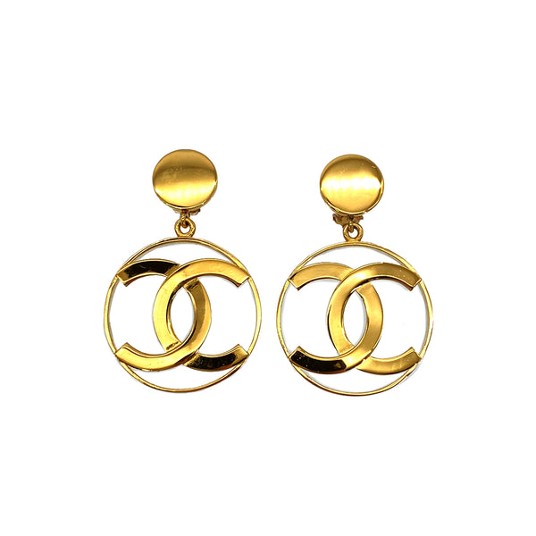 CHANEL VINTAGE EARRINGS COCOMARK SWING GOLD ACCESSORY 90288010 - PURPOSE
