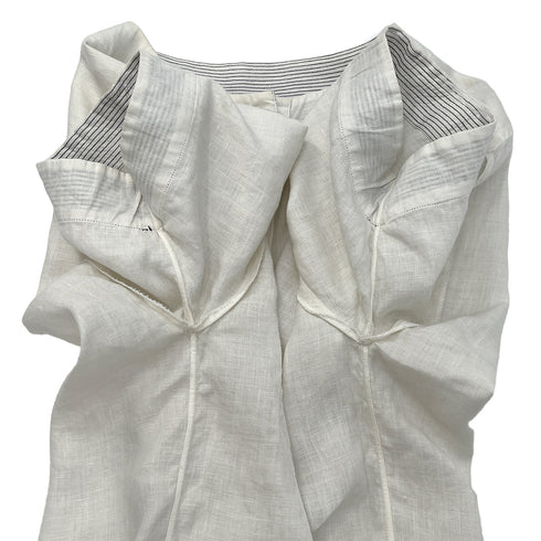 CHANEL VINTAGE COCO BUTTON SHORT SLEEVE SHIRT WHITE RTW 90288013 - PURPOSE