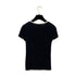 CHANEL COCO BUTTON TOPS BLACK WHITE COTTON 38 RTW 90288014