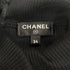 CHANEL FRILLS TOPS BLACK COTTON 34 P57 RTW 90288015