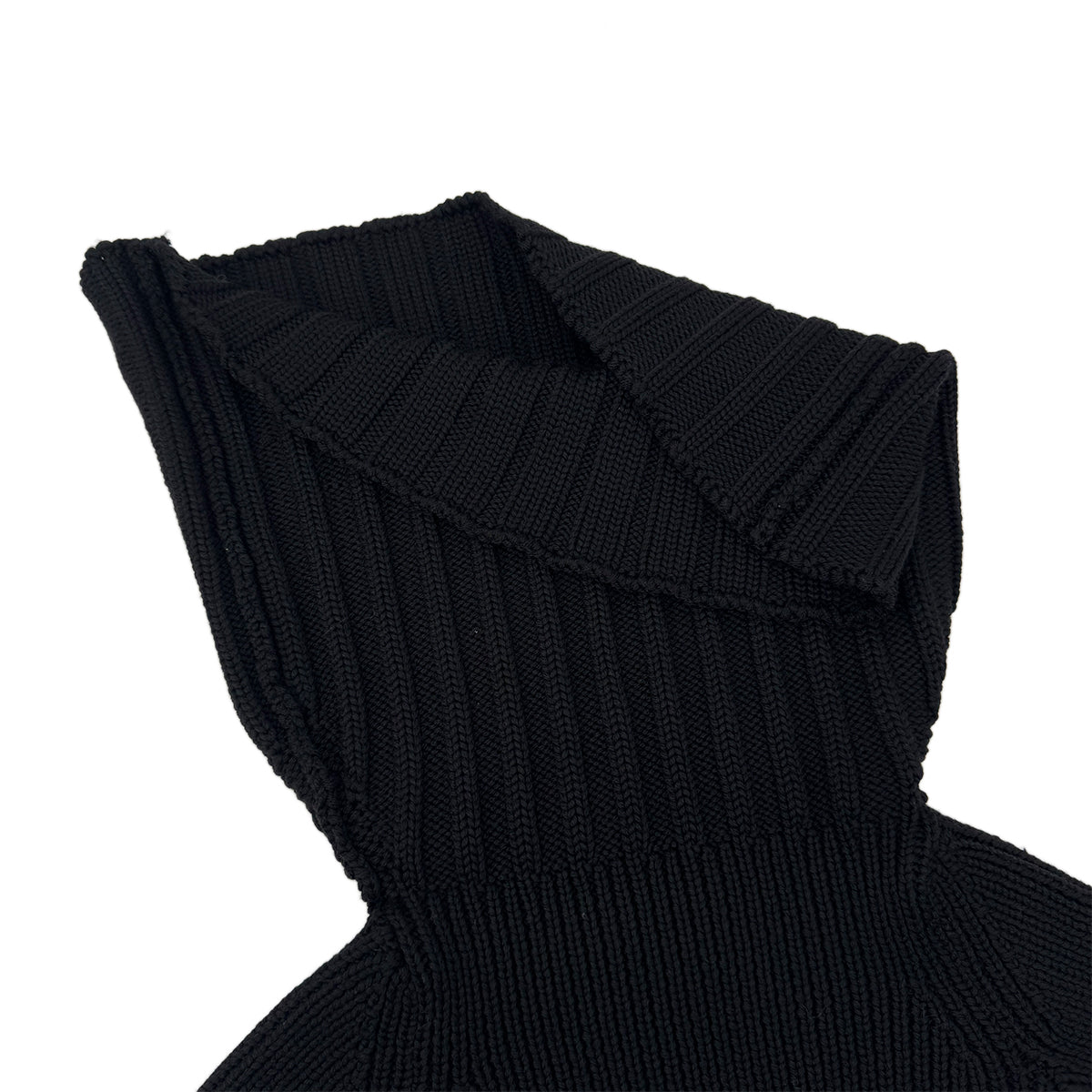CHANEL VINTAGE KNIT TOPS BLACK WOOL 38 99A RTW 90288016