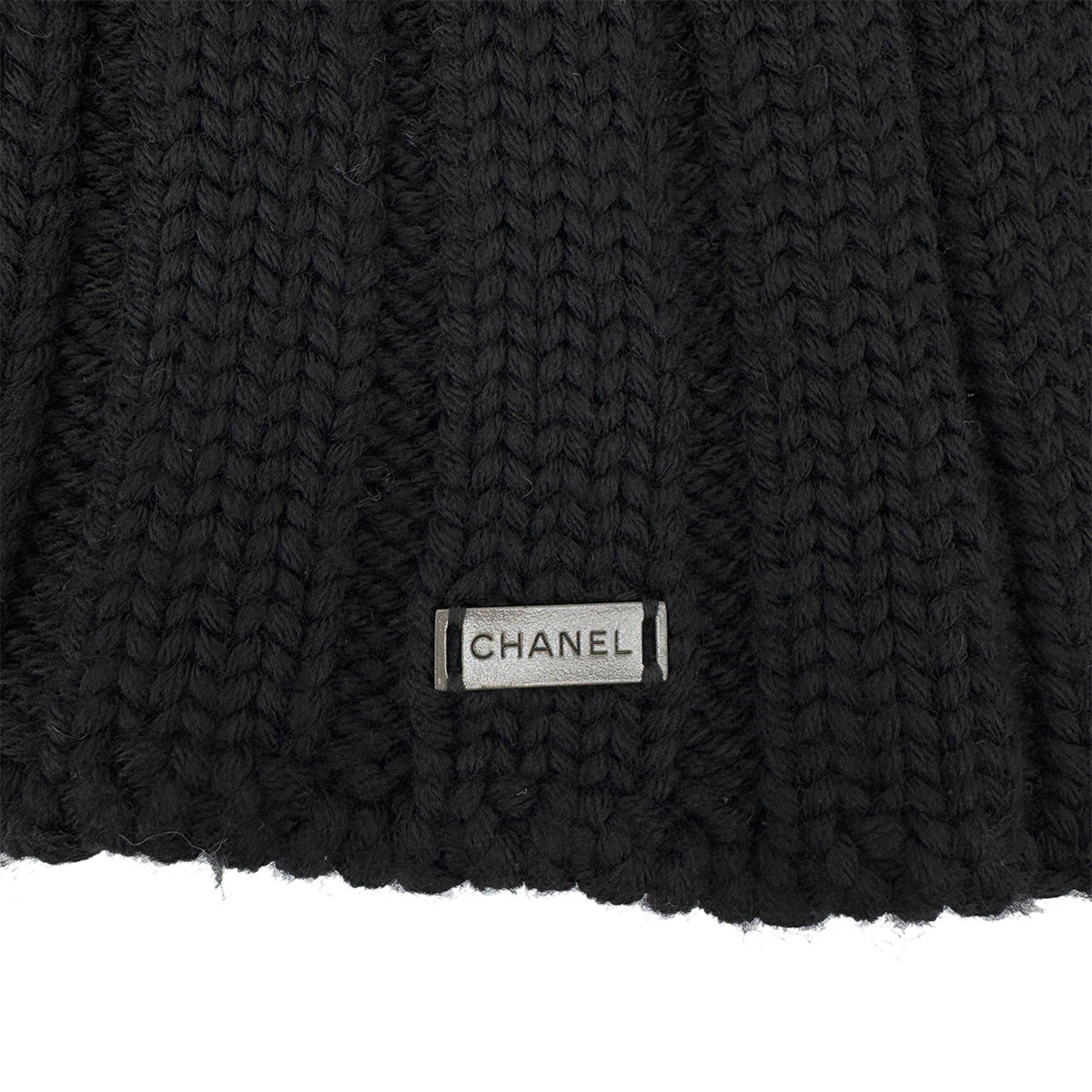 CHANEL VINTAGE KNIT TOPS BLACK WOOL 38 99A RTW 90288016