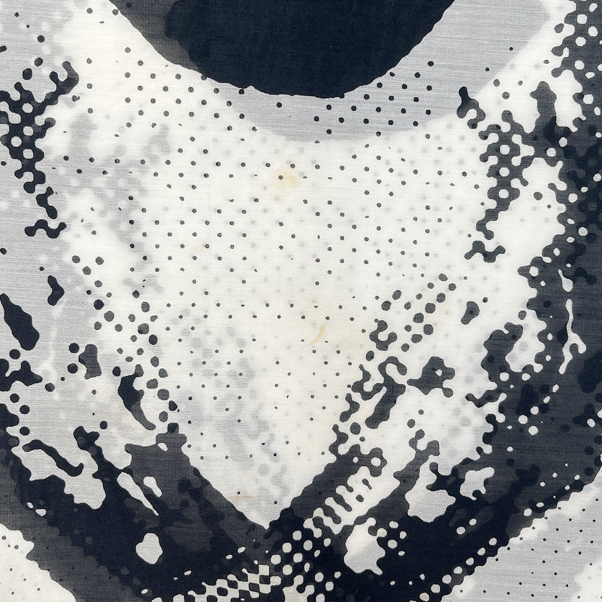 CHANEL COCOMARK LION PRINT HALF SLEEVE TOPS BLACK WHITE COTTON 48 P37 RTW 90288021