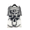 CHANEL COCOMARK LION PRINT HALF SLEEVE TOPS BLACK WHITE COTTON 48 P37 RTW 90288021 - PURPOSE