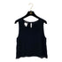 CHANEL SLEEVELESS TOPS BLOUSE BLACK SILK 38 01P RTW 90288022