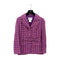 CHANEL COCO BUTTON TWEED JACKET PINK PURPLE RAYON 42 01P RTW 90288028 - PURPOSE