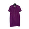 CHANEL VINTAGE COCO BUTTON SHORT SLEEVE DRESS PURPLE WOOL 42 98A RTW 90288029 - PURPOSE