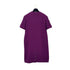 CHANEL VINTAGE COCO BUTTON SHORT SLEEVE DRESS PURPLE WOOL 42 98A RTW 90288029 - PURPOSE