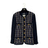 CHANEL VINTAGE TWEED JACKET SKIRT SET WOOL COCO BUTTON BLACK 40 RTW 90288033 - PURPOSE