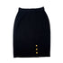 CHANEL VINTAGE TWEED JACKET SKIRT SET WOOL COCO BUTTON BLACK 40 RTW 90288033 - PURPOSE