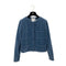 CHANEL NO COLLAR JACKET BLUE COTTON 36 02A RTW 90288042 - PURPOSE