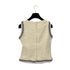 CHANEL COCOMARK SLEEVELESS TWEED TOPS WHITE WOOL 38 P44 RTW 90288043 - PURPOSE