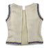 CHANEL COCOMARK SLEEVELESS TWEED TOPS WHITE WOOL 38 P44 RTW 90288043 - PURPOSE