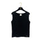 CHANEL SLEEVELESS TOPS BLACK COTTON 42 02P RTW 90288045