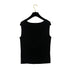 CHANEL SLEEVELESS TOPS BLACK COTTON 42 02P RTW 90288045