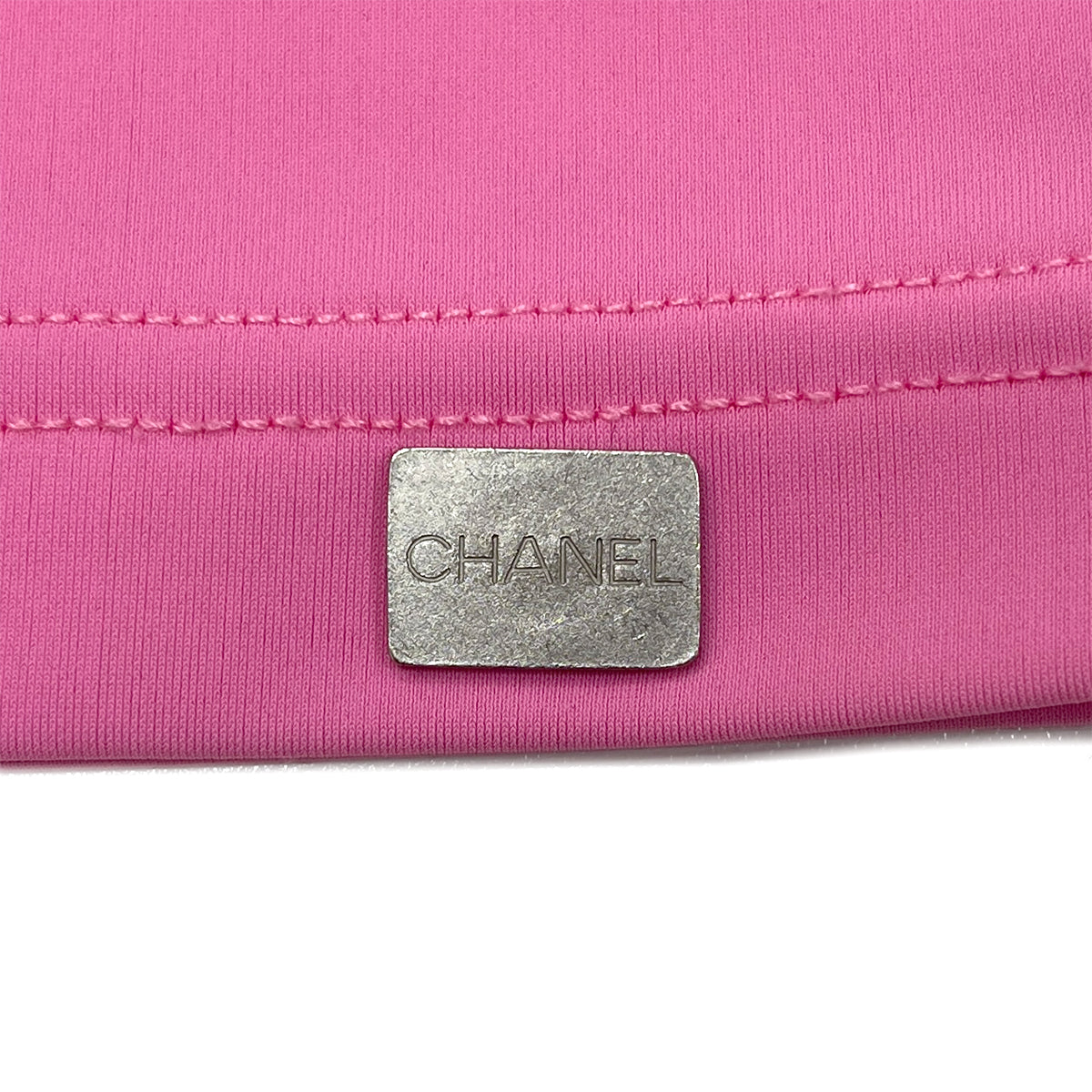 CHANEL VINTAGE SLEEVELESS TOPS PINK NYLON 40 00C RTW 90288046