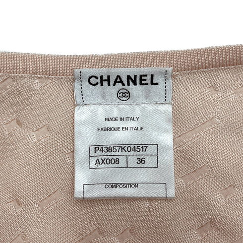 CHANEL SLEEVELESS TOPS PINK RAYON 36 P43 RTW 90288047
