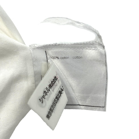 CHANEL VINTAGE COCO BUTTON SHIRT WHITE COTTON 38 99P RTW 90288048 - PURPOSE