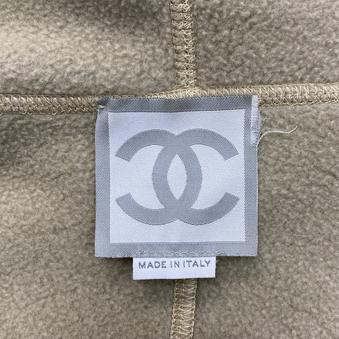 CHANEL HOODIE JACKET BEIGE POLYESTER 34 02A RTW 90288049