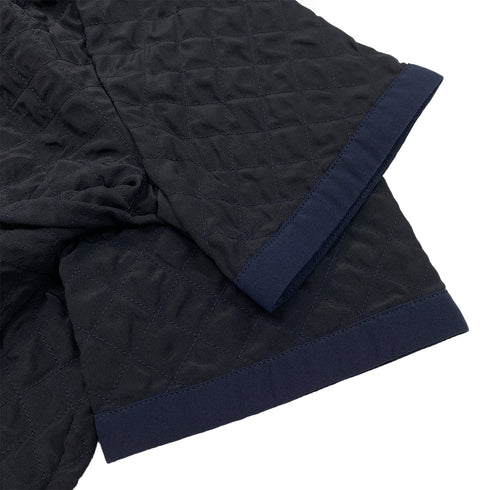 CHANEL MATELASSE COCO BUTTON T-SHIRT BLACK NAVY 40 P52 RTW 90288053