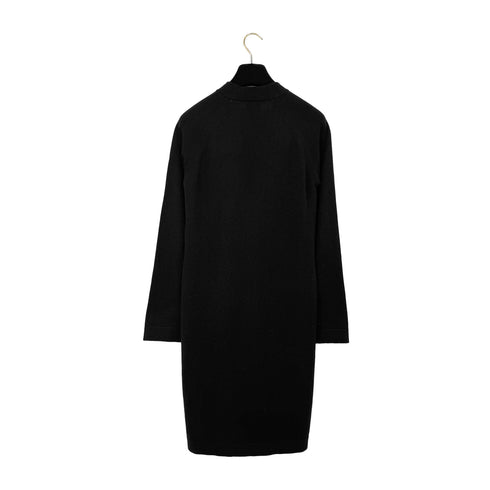 CHANEL COCO BUTTON LONG CARDIGAN BLACK CASHMERE 36 P40 RTW 90288054