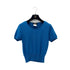 CHANEL VINTAGE COCOMARK HALF SLEEVE KNIT TOPS BLUE CASHMERE 42 95A RTW 90288055 - PURPOSE