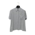 CHANEL VINTAGE COCOMARK BACK POCKET SHORT SLEEVE SHIRT GRAY RAYON 44 RTW 90288060 - PURPOSE