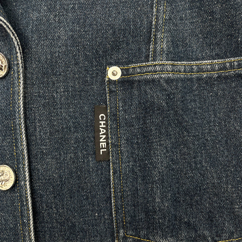 CHANEL VINTAGE DENIM JACKET BLUE RTW 90288061 - PURPOSE