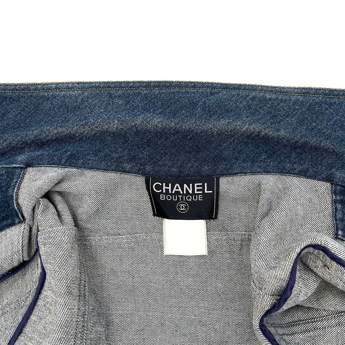 CHANEL VINTAGE DENIM JACKET BLUE RTW 90288061