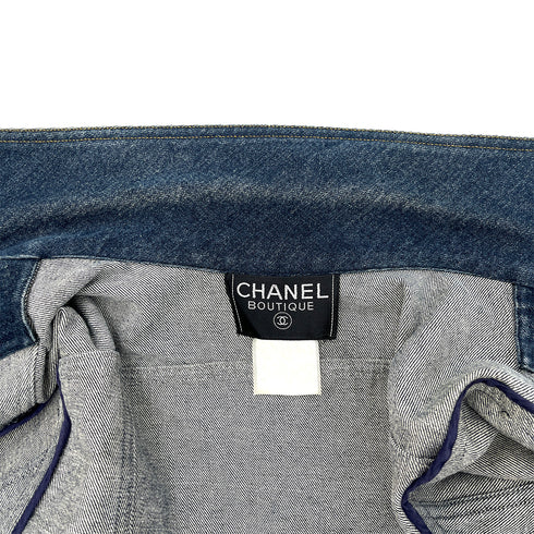 CHANEL VINTAGE DENIM JACKET BLUE RTW 90288061 - PURPOSE