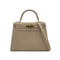 HERMES KELLY 28 SELLIER GRIS TOURTERELLE BOXCALF HAND SHOULDER BAG □B GHW 90288062 - PURPOSE
