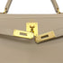 HERMES KELLY 28 SELLIER GRIS TOURTERELLE BOXCALF HAND SHOULDER BAG □B GHW 90288062 - PURPOSE