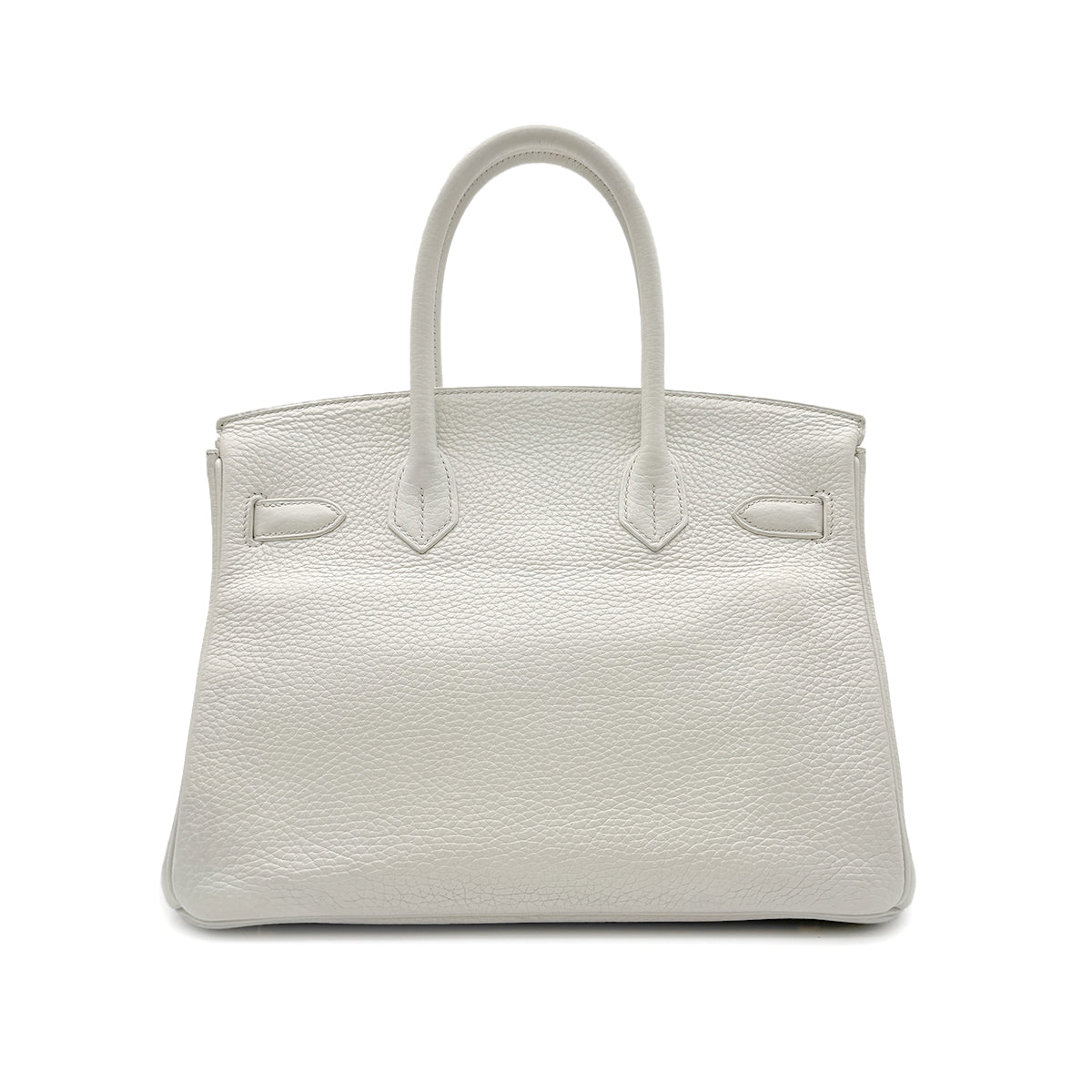HERMES BIRKIN 30 WHITE TAURILLON CLEMENCE HAND BAG A GHW 90288066