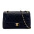 CHANEL VINTAGE MATELASSE CHAIN SHOULDER BAG NAVY LAMB SKIN 90288067 - PURPOSE