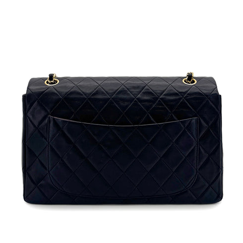 CHANEL VINTAGE MATELASSE CHAIN SHOULDER BAG NAVY LAMB SKIN 90288067 - PURPOSE