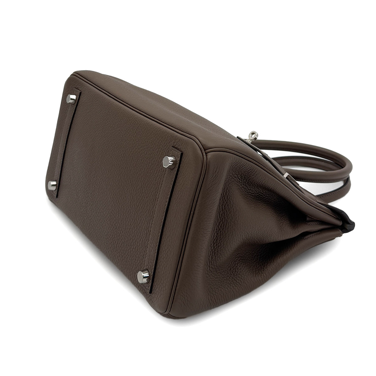 HERMES BIRKIN VERSO 30 CANOPEE TAUPE TAURILLON CLEMENCE HAND BAG D SHW 90288068