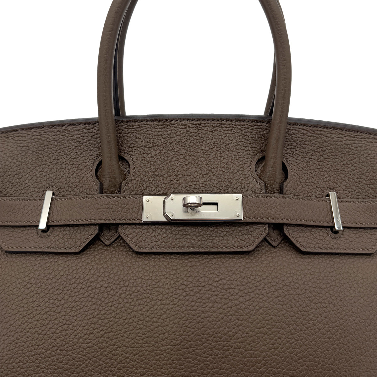 HERMES BIRKIN VERSO 30 CANOPEE TAUPE TAURILLON CLEMENCE HAND BAG D SHW 90288068