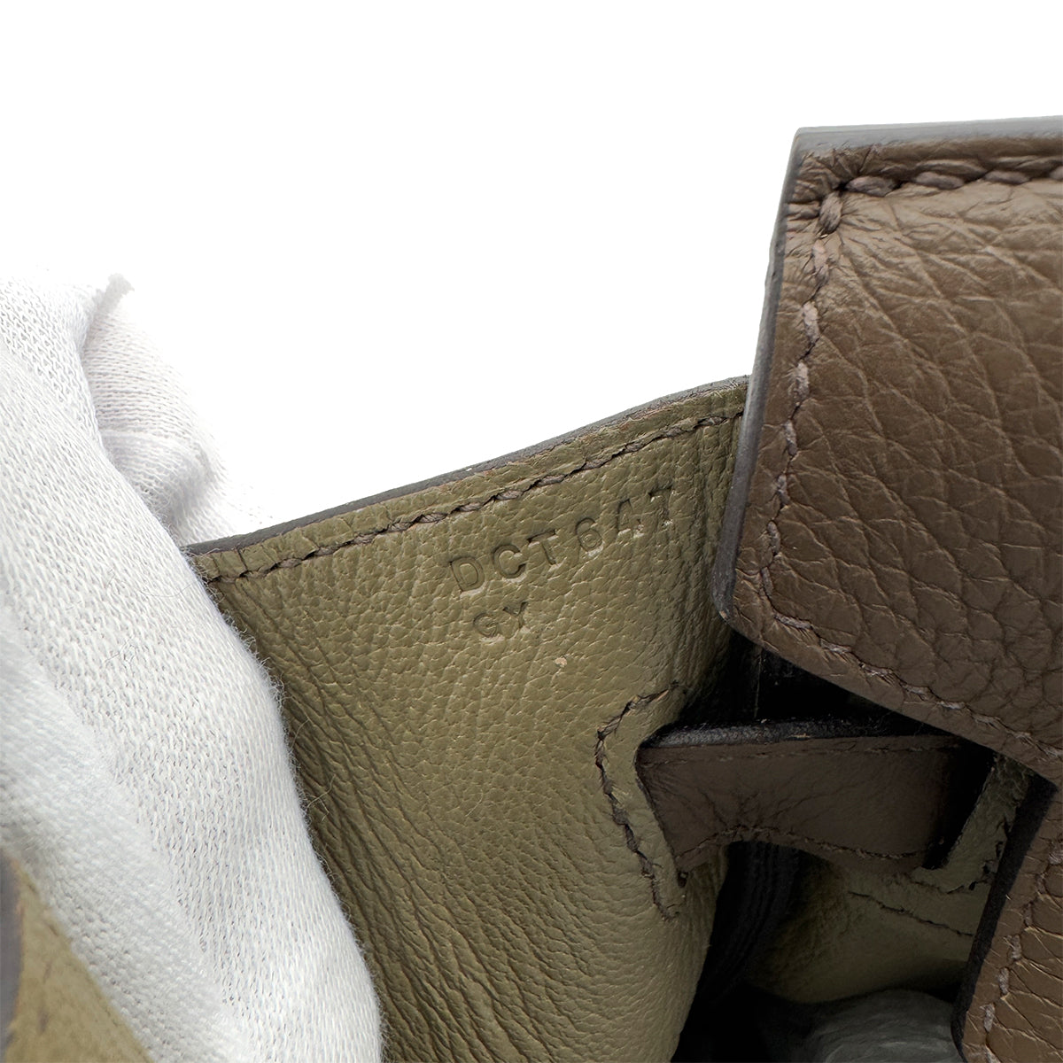 HERMES BIRKIN VERSO 30 CANOPEE TAUPE TAURILLON CLEMENCE HAND BAG D SHW 90288068
