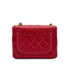 CHANEL VINTAGE MINI MATELASSE CHAIN SHOULDER BAG RED LAMB SKIN 90288069 - PURPOSE
