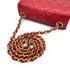 CHANEL VINTAGE MINI MATELASSE CHAIN SHOULDER BAG RED LAMB SKIN 90288069 - PURPOSE