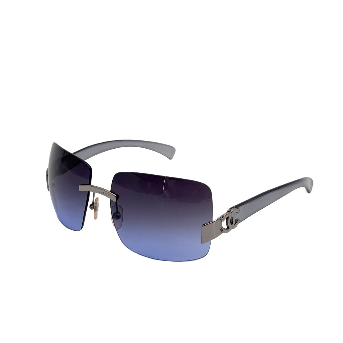 CHANEL VINTAGE SUNGLASSES COCOMARK PURPLE EYEWEAR 90288478