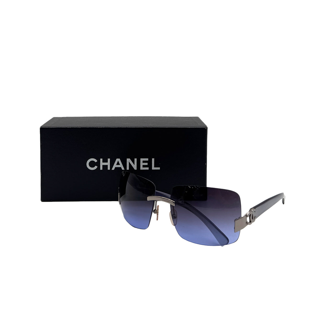 CHANEL VINTAGE SUNGLASSES COCOMARK PURPLE EYEWEAR 90288478