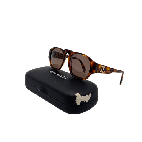 CHANEL VINTAGE SUNGLASSES COCOMARK BROWN TORTOISESHELL EYEWEAR 90288480 - PURPOSE