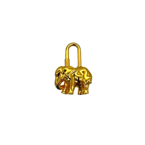 HERMES CADENA CHARM EXOTISME ELEPHANT 1988 GOLD ACCESSORY 90288485 - PURPOSE