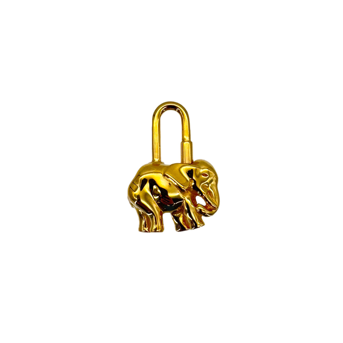 HERMES CADENA CHARM EXOTISME ELEPHANT 1988 GOLD ACCESSORY 90288485