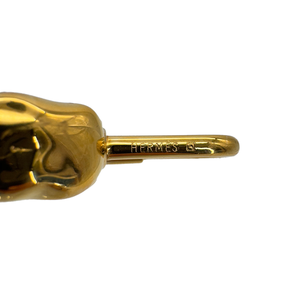 HERMES CADENA CHARM EXOTISME ELEPHANT 1988 GOLD ACCESSORY 90288485