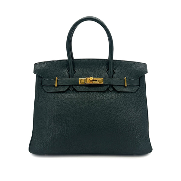 HERMES BIRKIN 30 VERT TOGO HAND BAG □H GHW 90288488 - PURPOSE