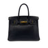 HERMES BIRKIN 30 BLACK ARDENNES HAND BAG □G GHW 90288494 - PURPOSE